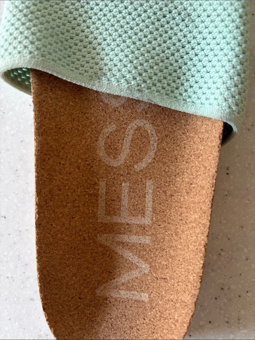 Garage Mint-Blue Textured Slide Sandals